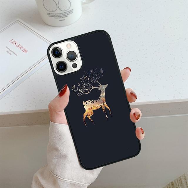 STUNNING DEER Animal Phone Case For iPhone 17 Air 14 15 16 13 12 Cover For Apple 14 15 16 Pro Max Plus Coque