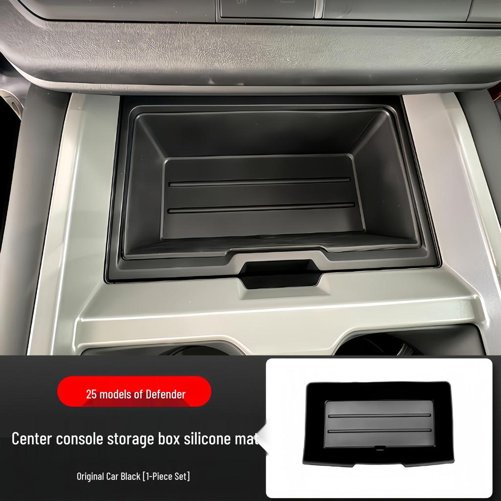 Tapete de Silicone Antiderrapante para Armazenamento para Console Central do Land Rover Defender 25 (110/90)