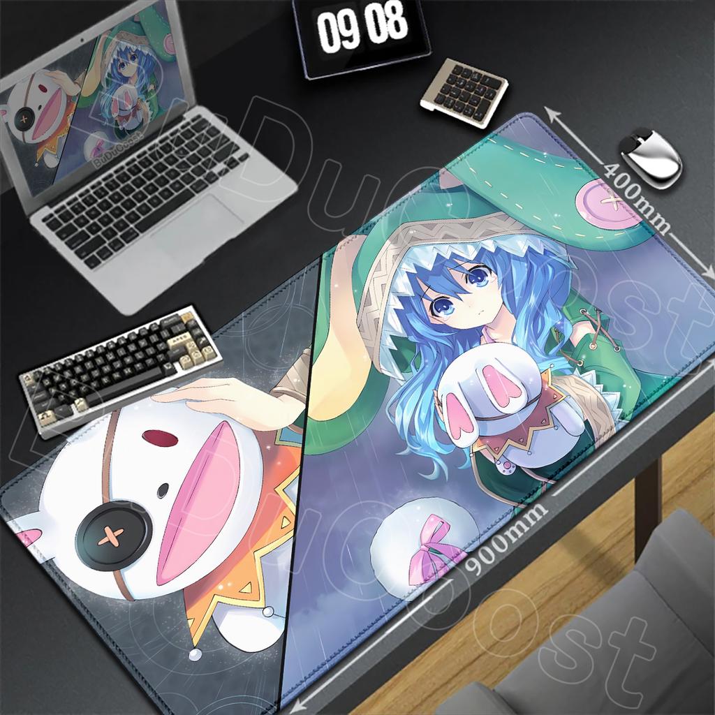Date A Live Anime Mousepad Cute Girl Yoshino Laptop Deskmat Large E-sports Gaming Keyboard Carpet HD Printing Office Accessories