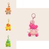 Charming Plush Rabbit Fur Keychain Pendant In Multiple Colorful Cartoon Styles