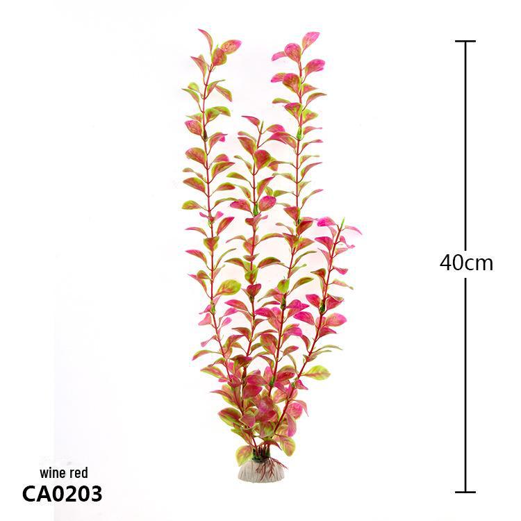 Fish Tank Decoration: Simulated Plant and Water Grass Silk Flower (CA)