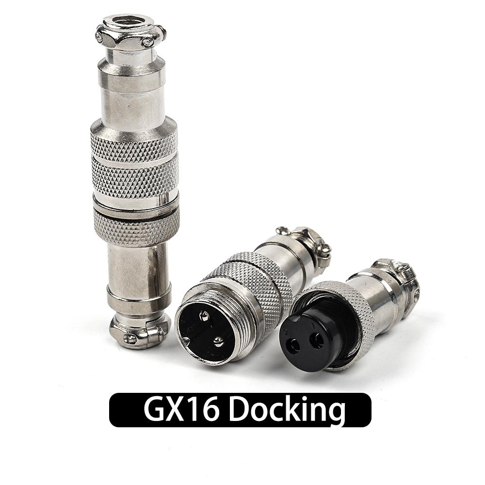 

GX16 2/3/4/5/6/7/8/9/10 Pins Aviation Plug Aviator Socket Butt Joint Male&Female Docking Connectors 1 Set