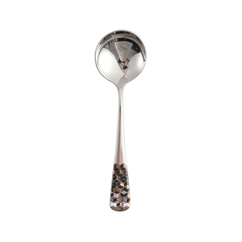 15cm Stainless Steel Long Handle Spoons Kitchen Cooking Utensil Tool Thickened Strong Soup Spoon Teaspoon For Kitchen Tableware