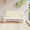 Garden Bench Cushion Cream White 150x(50+50)x7 Cm Oxford Fabric
