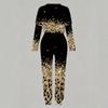 Women Long Sleeve Loose Blouse And Elastic Waist Straight Trousers Two Piece Soft Leisure Clothing