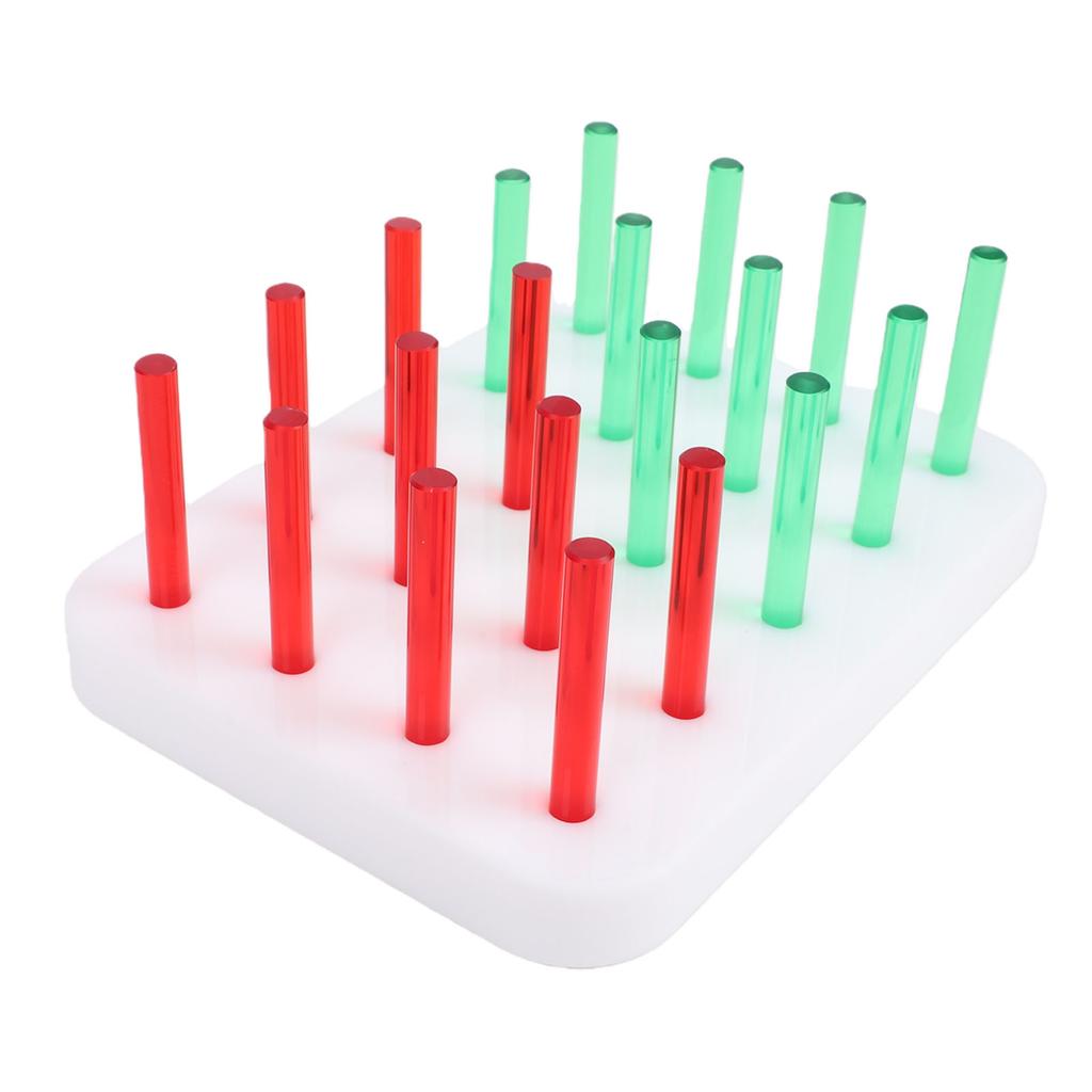 20 Hole Acrylic Pegboard for Finger Dexterity Training Fine Motor Skills Hand Eye Coordination Exercise Tool