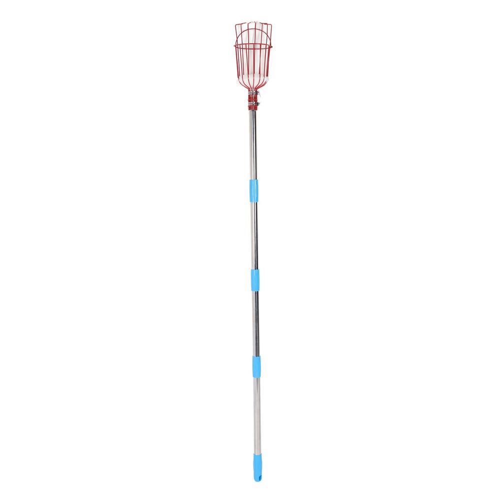 Fruit Picker Tool Multifunctional Stainless Steel Rustproof Orange Fruits Catcher Tree Picker with Pole