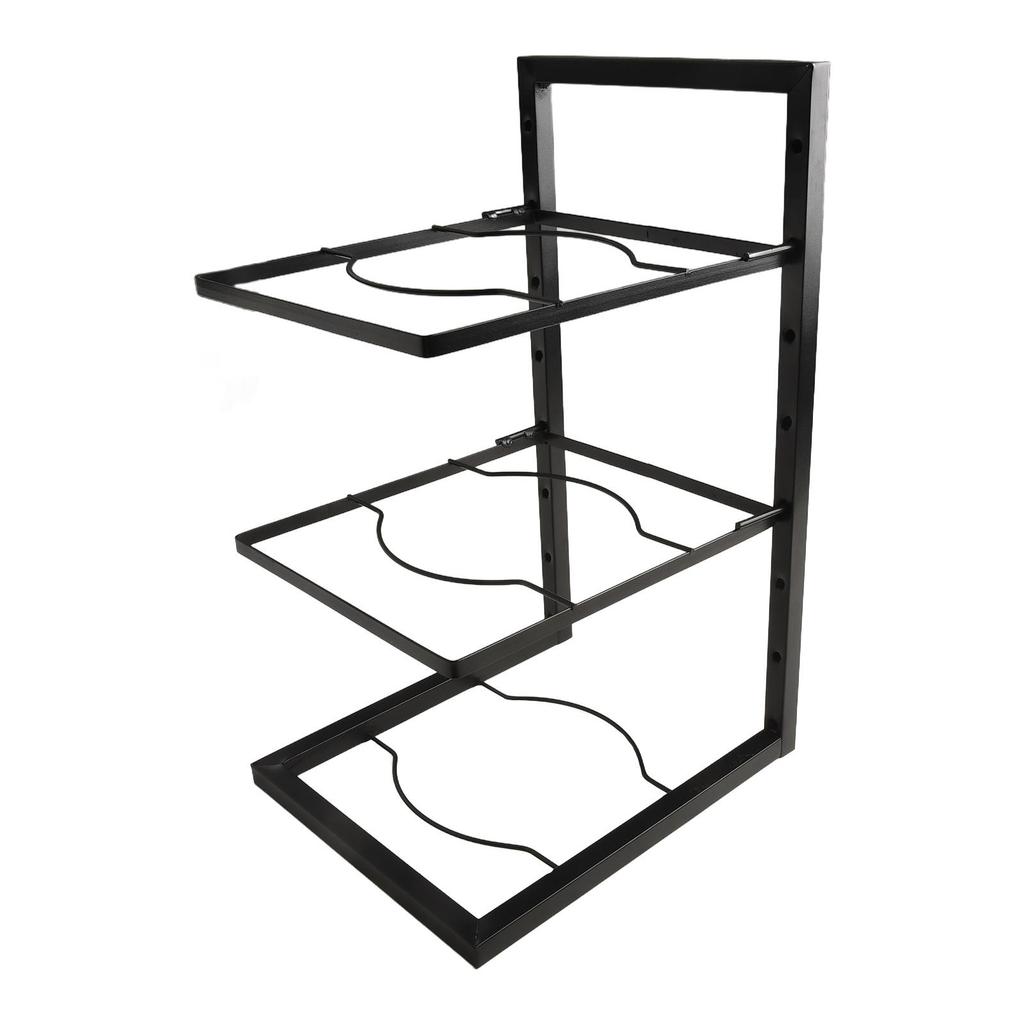 Heavy Duty Pan Rack Under Cabinet Under Sink Storage Light Brightness
