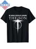Men's Christian Graphic T-Shirt - ''My World Revolves Around The Son'' Cross Desig
