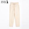 HNXC 9 Color Pure Cotton Nine Point Trousers Spring Summer Slim Straight Loose Casual Pants Women Solid Color Harem Pants