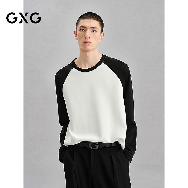 GXG Men's Textured Contrast Long Sleeve T-shirt
