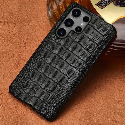 Luxusný 100% prírodný kožený kryt z krokodílej kože pre Samsung Galaxy S25 S24 S22 S21 S23 Ultra Plus S25Ultra S24Ultra A55 5G