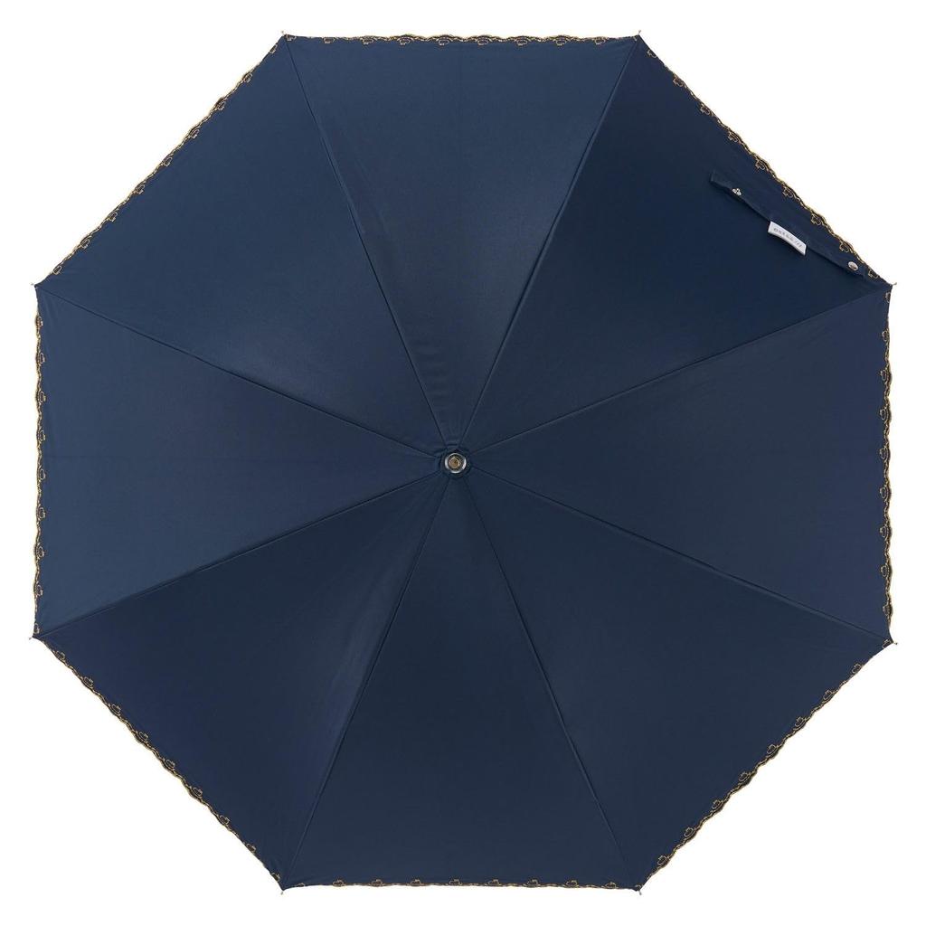 Moonbat Long Sun and Rain Light Heat UV Apple Scallop Blue [Esta] Women's Parasol, Protection, Blocking, Blocking, Protection, Design,