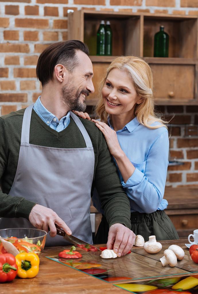 SZKLANA PŁYTA OCHRONNA NA KUCHENKĘ 85x52 WARZYWA