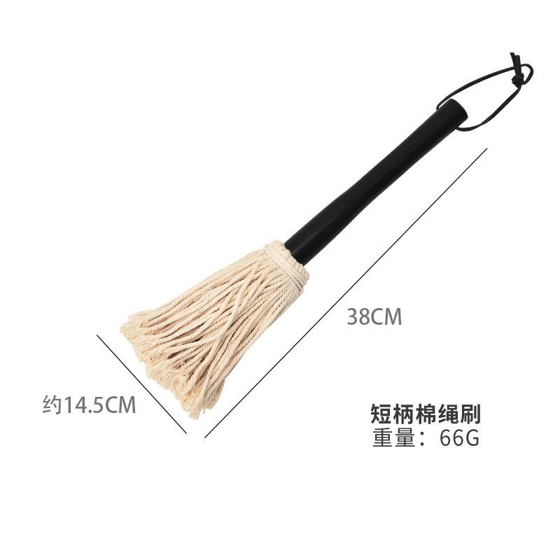 

Швабра для барбекю со сменной головкой, резиновая ручка из дерева, щетка для окунания в выпечку на гриле