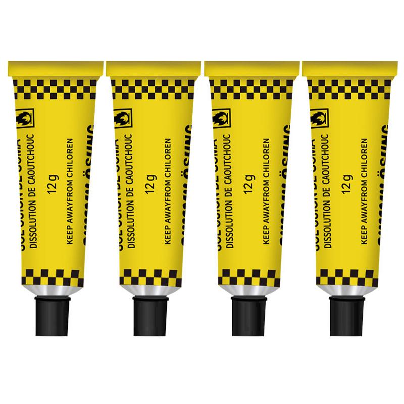 1/2/4 Stück Reifenreparaturkleber für Motorrad, Fahrrad, Auto, Schlauchflickkleber, Autozubehör, Schnelles Reparaturset