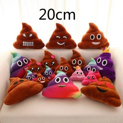 Créatif mignon Emoji merde merdes en peluche jouet oreiller coussin maison salon décor pour lit canapé voiture