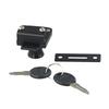Showcase Cabinet Lock Replacement Sliding Door Spare Parts 2x Key Accessories Black Cabinet Display Glass Door