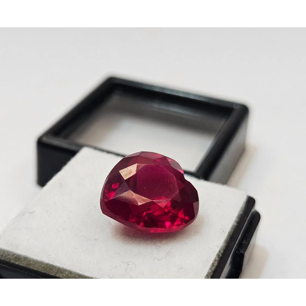 Certified Red Color Mozambique Ruby Heart Cut 10 Ct Fabulous Loose Gemstone