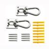 2 Set Stainless Square Heavy Duty Ceiling Wall Mounted Hook For Yoga Swings Hammocks Hardware