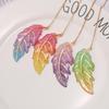 Hollow Metal Skeleton Bookmark With Tassel Pendant Elegant Book Mark For Reading Student Literary Gift Back To School Stationery