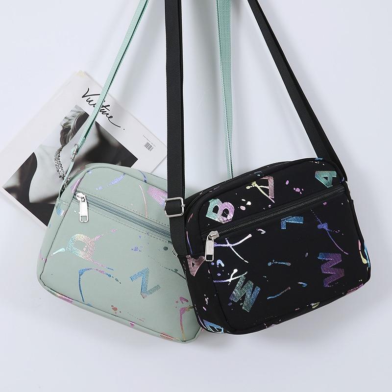 new go out shoulder bag female letter printing commuter mother bag versatile casual simple square bag