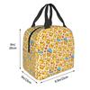 Custom P-Pikachus Portable Lunch Boxes Women Men Multifunction Cartoon Thermal Cooler Food Insulated Lunch Bag School Student