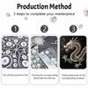 5D DIY Pearl Diamond Painting Kit Majestic Dragon Full Drill Embroidery Mosaic Art Home Wall Decor Gift