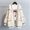 2021 Korean Style Loose Knit Cardigan: Mid-length, Thickened Sweater for Women - Perfect for Autumn and Winter