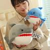 Shark Eating Small Fish Plush Toy With Pp Cotton Soft Stuffed Animal For Kids And Children