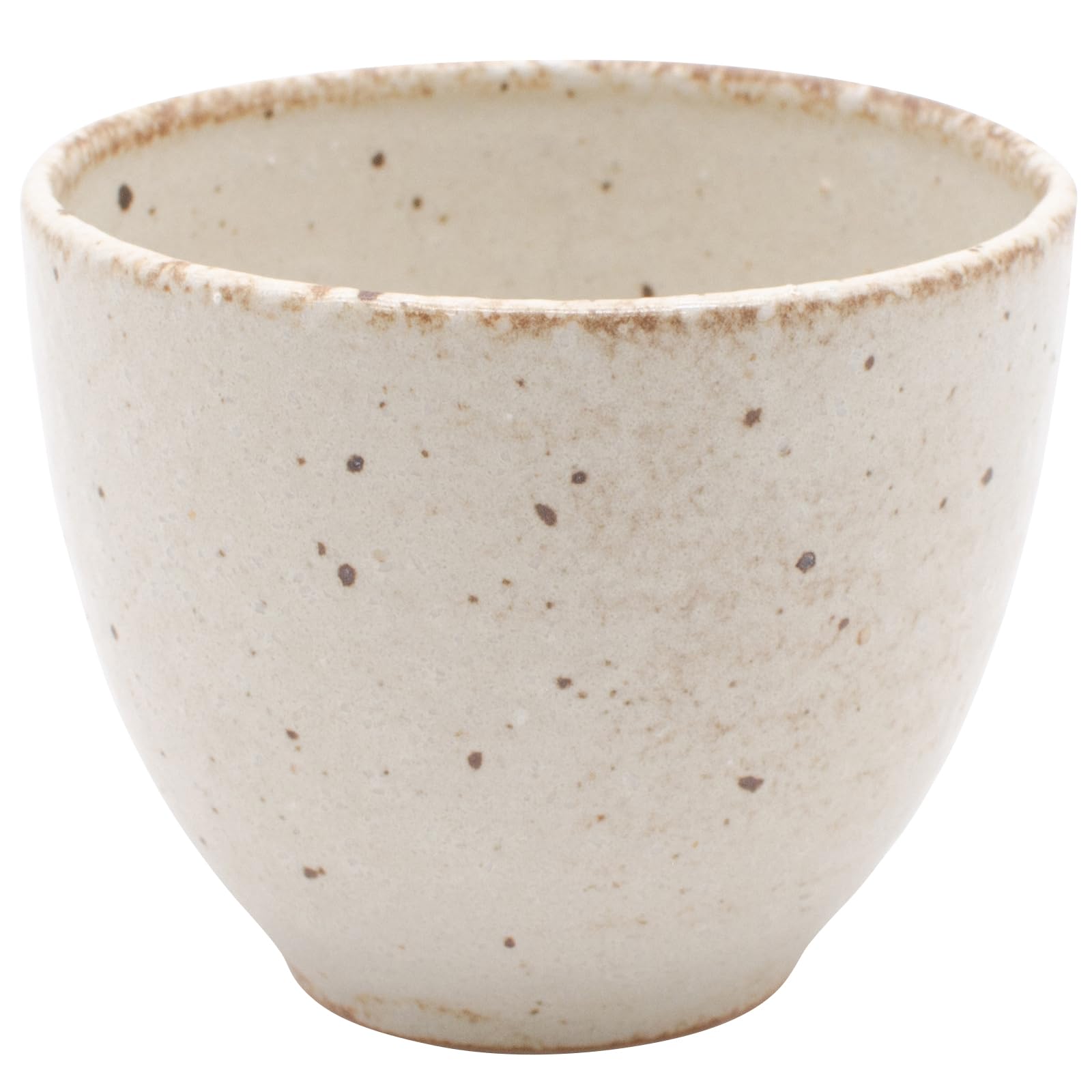 

Mino ware Sabi Shino Rokubei Sencha Diameter 8cm x Height Capacity Microwave and Dishwasher Made in Product Number Bowl, 6.5cm, 170ml, Ivory, Safe, кремовый