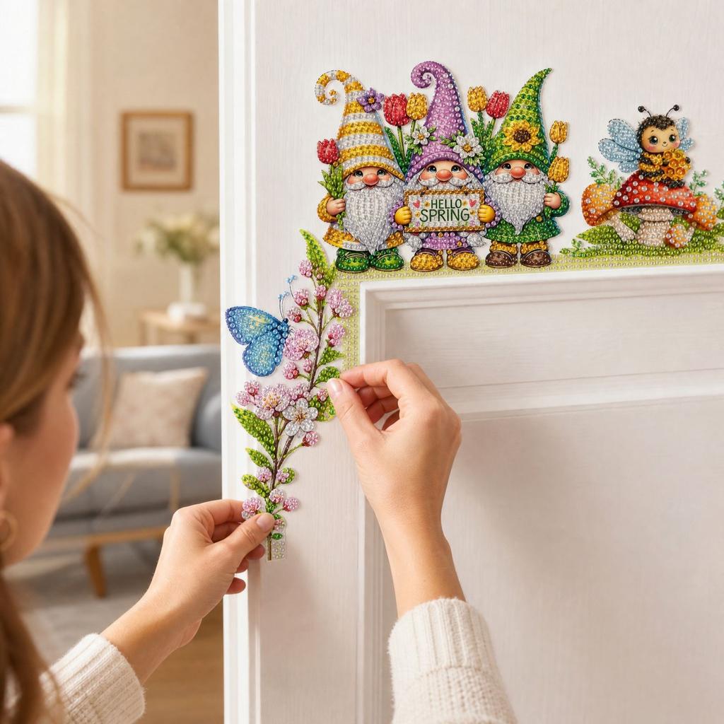 Kit for Door Corner Decoration - DIY Sticker with Special Shaped for Photo Frames, Doors, Home Wall Decor