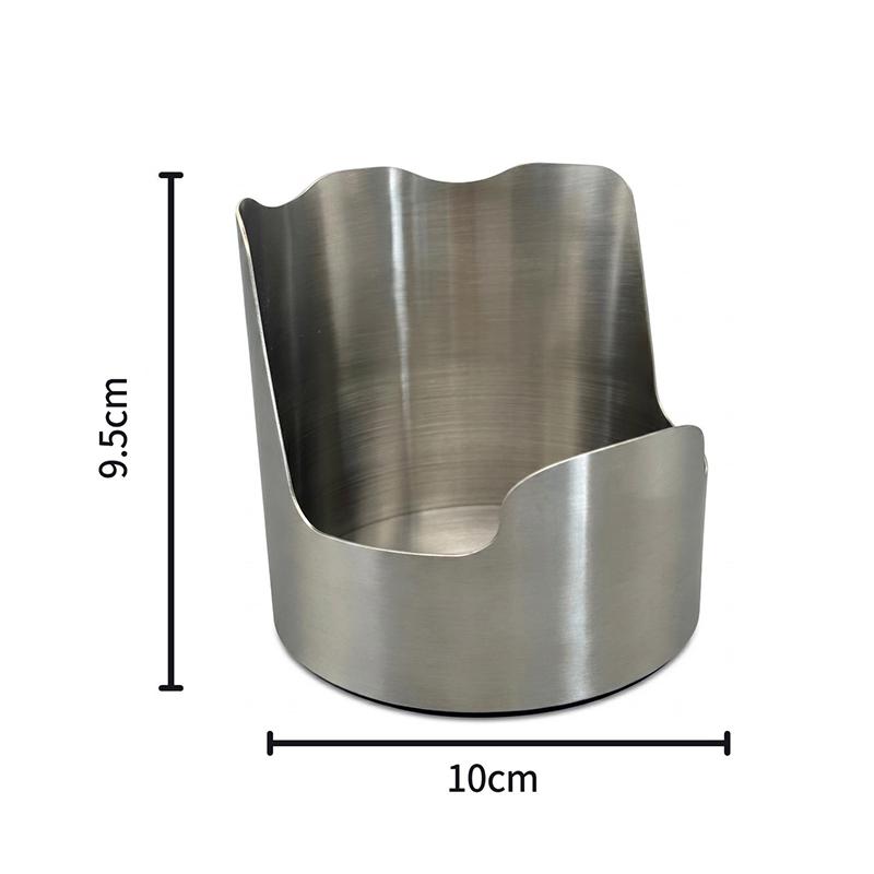 Stainless Steel Spoon Rest With Drip Tray, Heavy Duty Vertical Utensil Holder For Ladles Spatulas & Pot Lids, Rust-Proof Kitchen