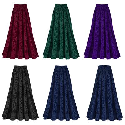 Elegante Falda Vintage para Mujer Estampado Floral Cintura Elástica Atuendo Formal para Boda y Eventos