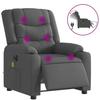 VidaXL Electric Massage Recliner, Relaxation Chair with Adjustable Backrest and Footrest, Salon Seat 3206571