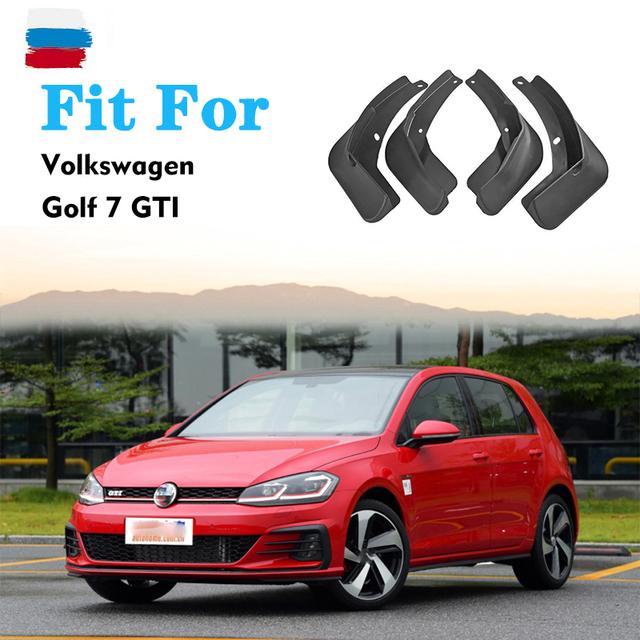 FOR Volkswagen VW Golf 7 MK7 Rline GTI Mudguards Fender Mudflaps Car Accessories Mud Flap Guards Splash Front Rear 4pcs Mudguard