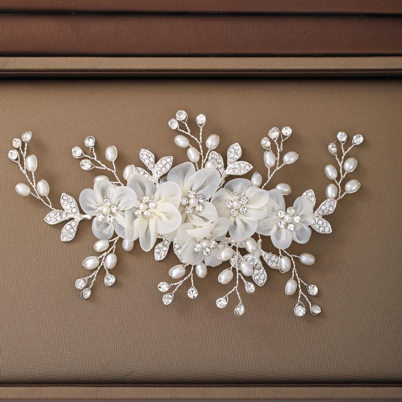 

Цветок Стразы Жемчуг Зажим Головная повязка Женская Свадебная Украшения Для Волос Зажим Аксессуары Для Волос Для Женщин Свадебная Тиара Зажим Головная повязка