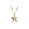 Swarovski Idyllia Starfish Pendant Imitation Crystal Gold-Toned Imitation Pearl Necklace Unisex Necklace 5684116