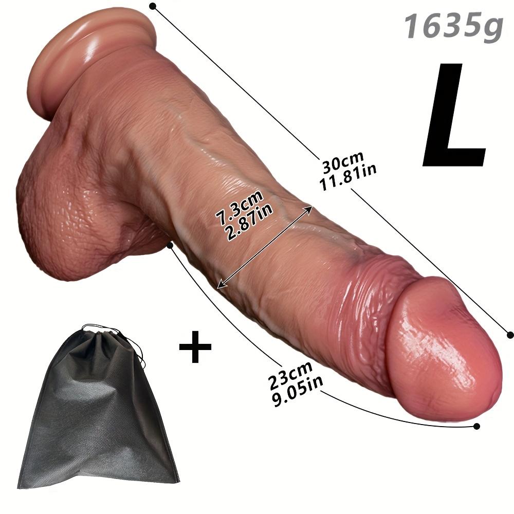 Großer realistischer Dildo mit Saugnapf – Weiches Flüssigsilikon, dickes Design für G-Punkt- & Analstimulation, Erwachsenenspielzeug für Frauen, Männer & Paare