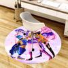 1pc Colorful Fashion Trio Round carpet, Made of Polyester,Perfect for Decorating Office Chairs, Living Rooms,Vibrant Decorative Rug