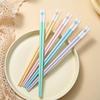 1Set Non-Slip Colorful Japanese Chinese Chopsticks Sushi Sticks Reusable Korean Chopsticks Set Healthy Alloy Tableware Set