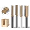 Straight Bit 1/4inch Woodworking Slot Milling 3 Flute Long Router Bit Tool Slotting End Mill Cutter Board
