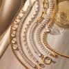 Zircon Stainless Steel Heart & Flower Bracelet - Elegant Luxury Bangle Fashion Jewelry.