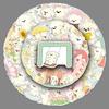 52 Cute Hand-Painted Spring Puppies Stickers - Waterproof Pet & Heart Decorations for Milk Tea Cups