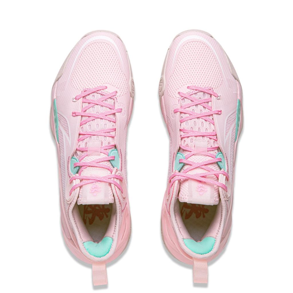 Li Ning SONIC 10 Kirschblütenblüte Spielbereit Dämpfung Rutschfest Abriebfest Abdeckung Unterstützung Mittelhoch ABAS069-1