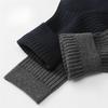 10 Pairs Black Men's Mid-Calf Socks Breathable Absorbent Comfortable Business Solid Color Socks