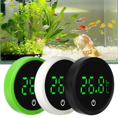 Neues Aquarium Selbstklebendes Thermometer LCD Digital Fischbecken Mini-Thermometer Großer Bildschirm Monitor Terrarium Temperaturmesser
