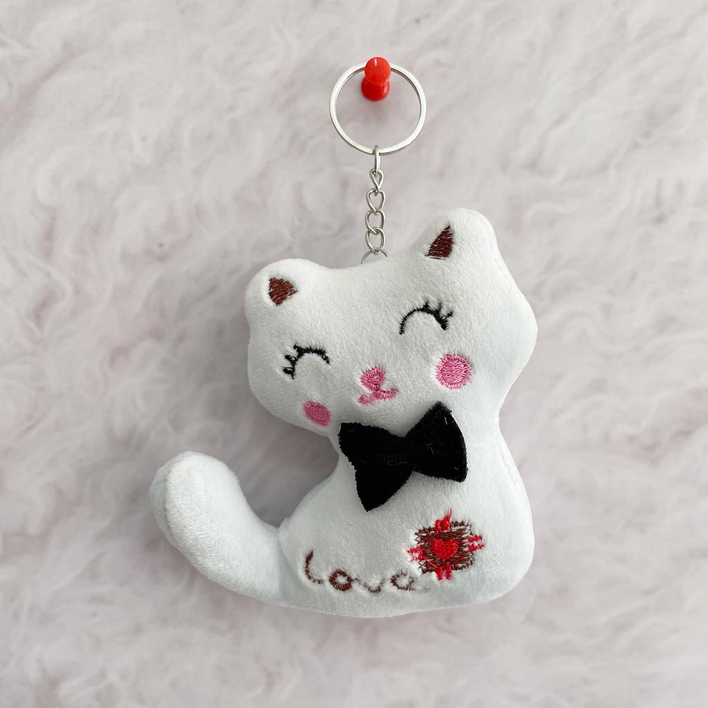 Plush Cat Keychain 9cm Soft Toy Bag Charm For Wedding Gifts