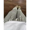 Womens Striped Drawstring Wide Leg Casual Pants