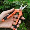 Tijeras de podar multifuncionales de acero inoxidable, tijeras de ramas de flores y frutas, codo recto, tijeras de jardinería